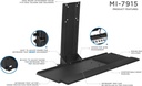 Wall Mount Monitor and Keyboard Tray