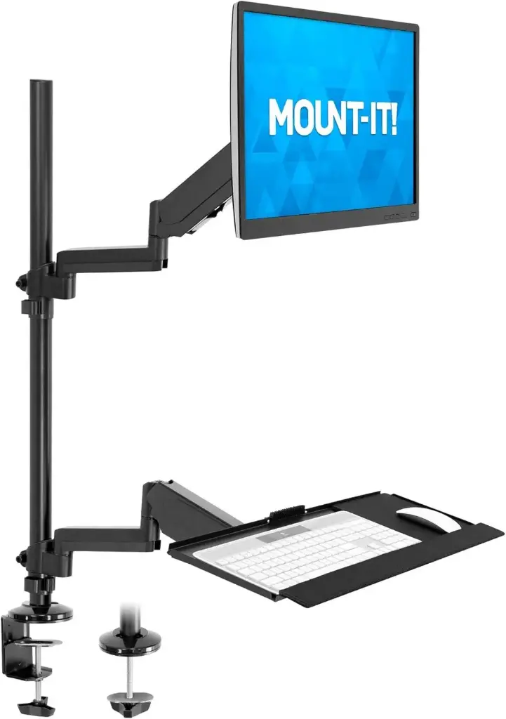 Monitor and Keyboard Mounted Stand